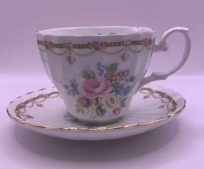Buy Elegant Crown Dorset Fine Bone China Staffordshire England Cup And Saucer • 7.72£