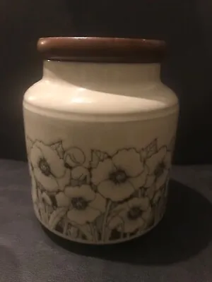 Buy Vintage Hornsea Cornrose Lidded Storage Jar Caddy Canister Good Condition 6” Tal • 8.45£