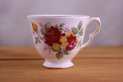 Buy Royal Vale Bone China Red Yellow Rose Footed Tea Cup Only #8613 Made In England • 5.74£