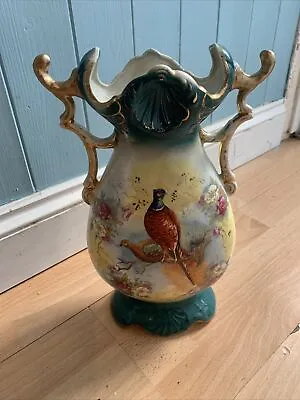 Buy Rare Antique Victorian WA & L Pottery Mantle Vase Pheasant England William Adams • 179.99£