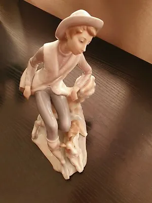Buy Lladro Shepherd With Dog Figurine,Preowned,  In Excellent Condition  • 39.99£