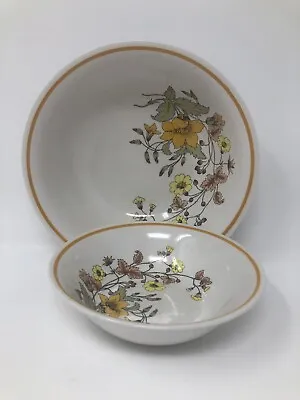 Buy Vintage Ironstone Ware By Myott, Woodland, Large & Small Bowl • 4.99£
