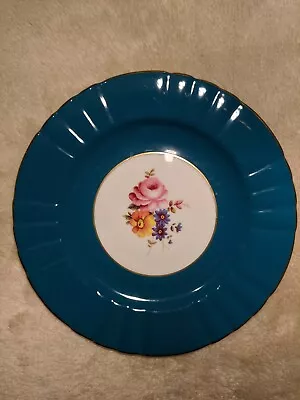 Buy Royal Grafton Fine Bone China Turquoise Beautiful Plate 8   • 3.99£