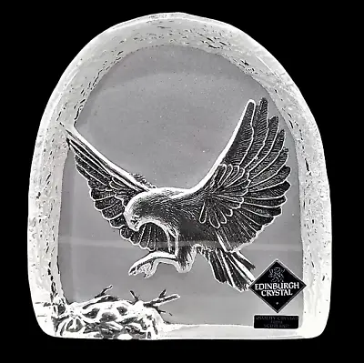 Buy Edinburgh Crystal Eagle Flying Crystal Glass Ornament Paperweight Birthday Gift • 22.95£