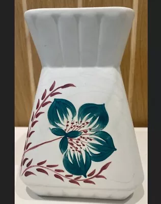 Buy Vintage H J Wood E Radford Handpainted Floral Square Vase Art Deco • 10£