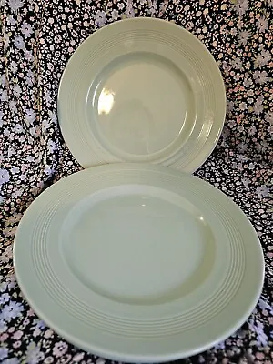 Buy Art Deco By  Woods Beryl Ware Green, 1940 - 1950's  Vintage Dining Plates 4 • 25£