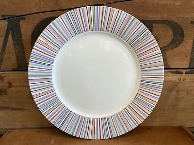 Buy Vintage Laura Ashley Dinnerware Kaleidoscope Stripe 10.5  Dinner Plate #1 • 10.61£