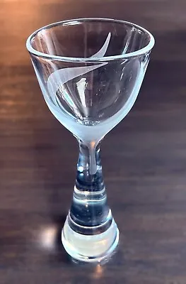 Buy Sven Palmqvist For ORREFORS Crystal Abstract Goblet Etched Signed Art Glass Vase • 62.64£