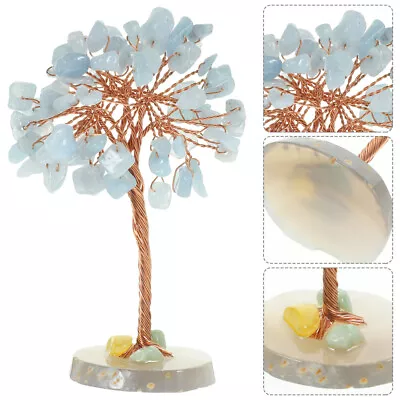 Buy  Fortune Tree Decor Crystal Ornament Chakra Of Life Office Household • 10.69£
