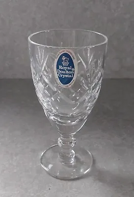 Buy Royal Doulton Crystal - GEORGIAN Cut -Sherry Glass / Glasses - 4 3/4  Height • 12£