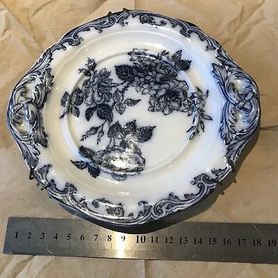 Buy Wedgwood Pearl Ware Plate 19x18cm Blue And White Rose Pattern Vgc • 6.31£