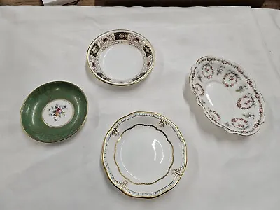Buy 4 Small Decorative Plates, Minton, Royal Crown Derby, Crescent China • 10£