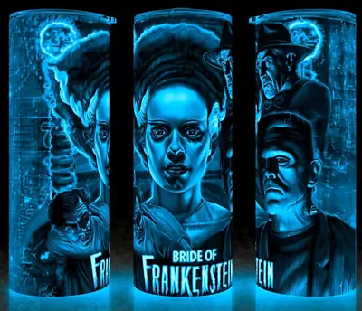 Buy Glow In The Dark Bride Of Frankenstein Universal Monsters Cup Mug Tumbler 20oz • 22.13£