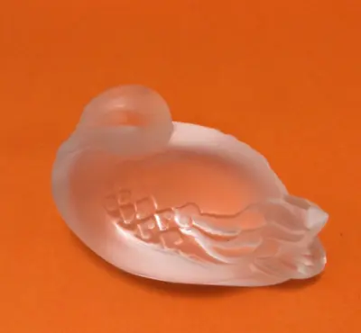 Buy Charming Lalique France Glass Duck - Canard  - Signed • 125£