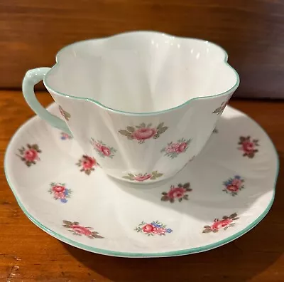 Buy Rare Find Shelley Cup & Saucer Rosebud Pattern #13426 Dainty Shape 1950s • 39.85£