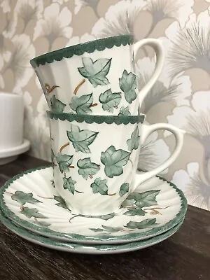 Buy 2 X Vintage BHS Country Vine Design Cups &Saucer's 1980s • 15£