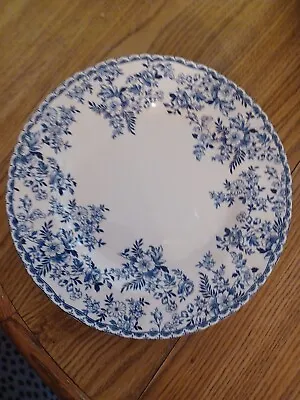 Buy Set Of 4 Johnson Brothers Devon Cottage Dinner Plates 10.5   Blue White • 70.96£