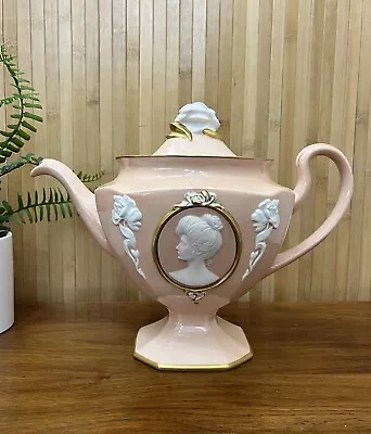 Buy Fine Porcelain Teapot Royal Edwardian Franklin Mint 22ct Gold Trim • 40£