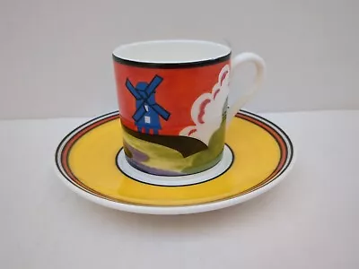 Buy Wedgwood Clarice Cliff Café Chic  Windmill  Ltd Edition Coffee Cup & Saucer  • 23.99£