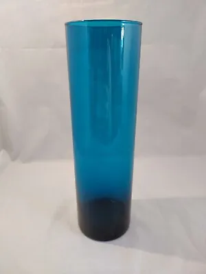 Buy Vintage Habitat Tall Blue Glass Vase  25cm/9.75  Tall • 18.99£