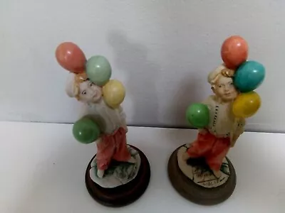 Buy A Pair Of Capodimonte Figurines - Boy With Balloons • 20£