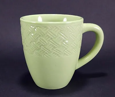 Buy Royal Norfolk Coffee Mug Green Basket Weave • 8.57£