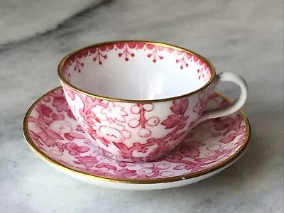 Buy Vtg Spode Copeland England Miniature Tea Cup Saucer Bone China Pink Floral Vine • 45.89£