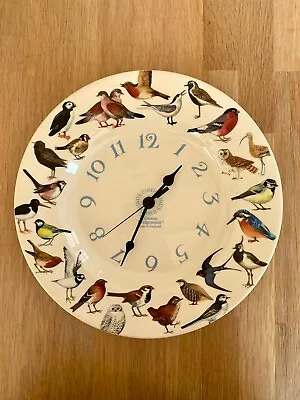 Buy RARE Vintage Emma Bridgewater Ceramic Garden Bird Clock. 2009 Back Stamp.  • 65£