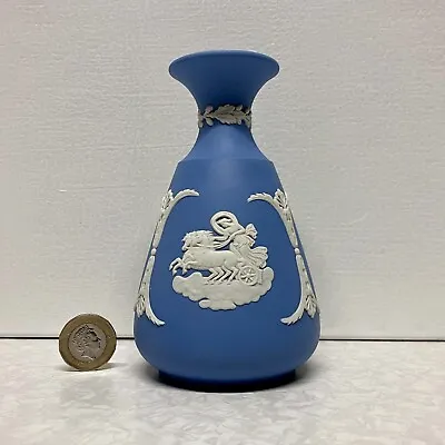 Buy Wedgewood Jasperware Blue Small Bottle Shaped Vase • 10.99£
