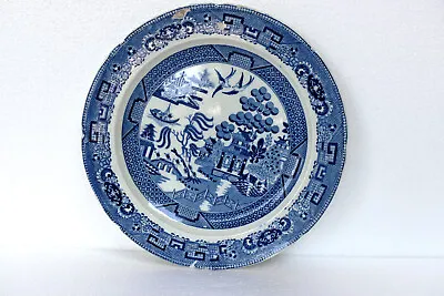 Buy Vintage Blue Willow Churchil England Plate Dish Transferware Porcelain Decorativ • 60.48£