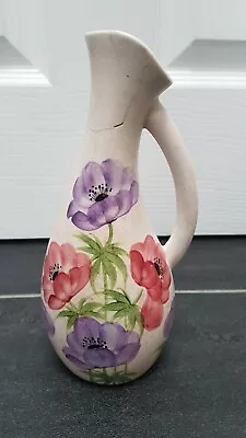 Buy Antique / Vintage Pottery E Radford England Handpainted Jug Vase Anemone Design • 7£