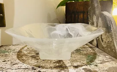 Buy Stunning Glass Fruit Bowl Square Shape With Rounded Edges 21cm X 7cm • 6£