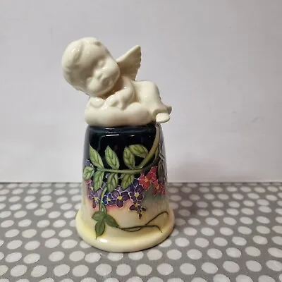 Buy Old Tupton Ware Tube Lined Hand Painted Bell With Cherub To Top • 12.99£