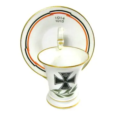 Buy Meissen Imperial Germany Kaiser Reich Wilhelm II Iron Cross W Snake Cup & Saucer • 479.51£