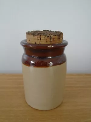 Buy Vintage Pearsons Of Chesterfield Stoneware Pot With Cork Lid - Small 11cm • 4£