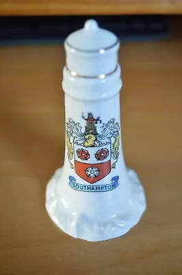 Buy Crested China Model Of Lighthouse - Arms Of   Southampton • 1.99£