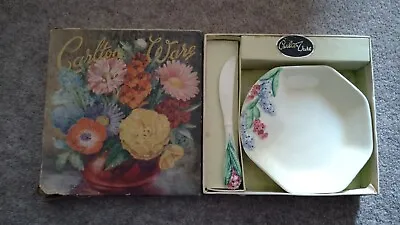 Buy Carlton Ware Gift Set, Forget  Me-Not Butter Dish And Knife In Original Box  • 20£