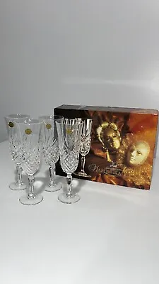 Buy Masquerade Cristal D'Arques Champagne Flute Glasses In Box - Set Of 4 • 37.94£