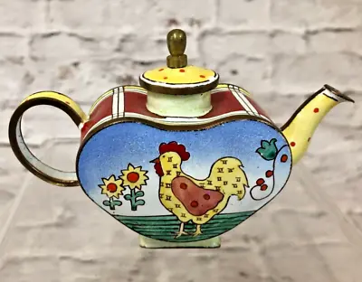 Buy 4 Trade&Aid Mini Enamel Teapots • 60£