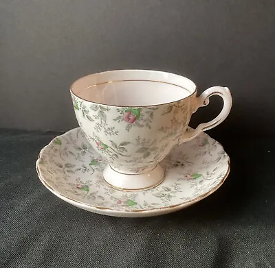 Buy  Vintage Tuscan Bone China Cup & Saucer, Floral Pink Chintz, Made In England  • 9.61£