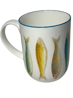 Buy Richard Bramble Art Jersey Pottery UK Rare Coastal Trout White Porcelain Cup Mug • 33.01£
