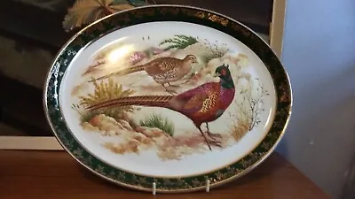 Buy Vintage Weatherby Hanley Royal Falcon Ware Pheasants Oval Serving Plate VGC (G) • 6£