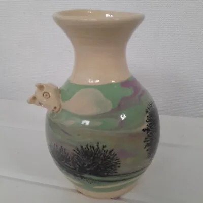 Buy Irvine Boscastle Pottery Mocha Vase With Applied Pottery Mouse .  • 14.99£