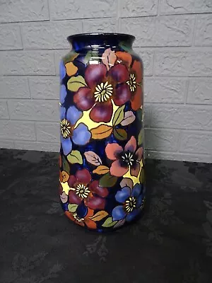 Buy Vintage Circa1930 Art Nouveau Royal Stanley Ware Jacobean Vase Hand Painted • 55£