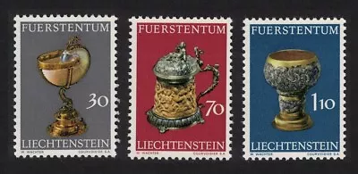 Buy SALE Liechtenstein Drinking Vessels Prince's Collection 3v 1973 MNH SG#578-580 • 0.94£