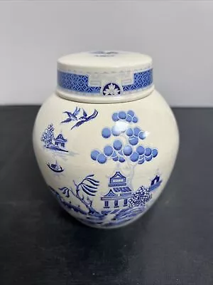 Buy Bristol Pottery  BLUE & WHITE Tea Caddy • 15£