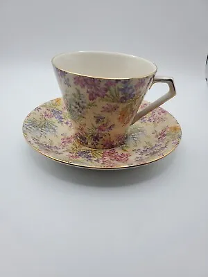 Buy Vtg Lord Nelson HEATHER Chintz Cup & Saucer Excellent UK • 43.22£
