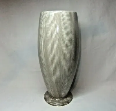 Buy Beswick Mid-Century Vase Tall Grey Brown Striped  1750 Vintage • 9.99£