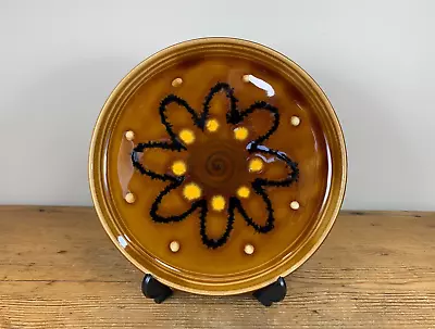Buy SARREGUEMINES (France) Pottery Mid Century Style Hand Painted Plate ‘FLORENCE’ • 12.50£