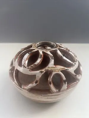 Buy Wold Hand Thrown Flower Frog Studio Pottery Harome Glazed Ornate Intricate H • 45£